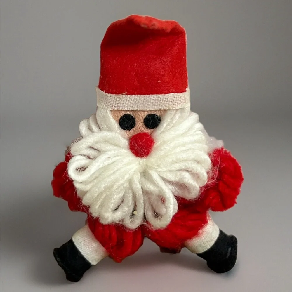 Tree Trimmer Ornament Yarn Santa Claus 6